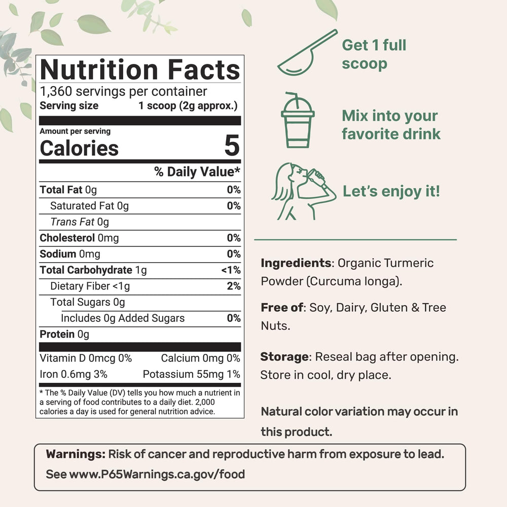 Micro Ingredients turmeric powder with curcuminoids-rich profile for antioxidant-friendly meals