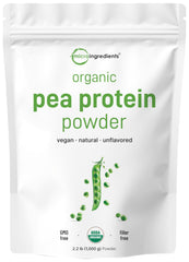 Micro Ingredients pea protein powder tub for plant-based shakes and meals