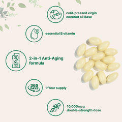 Micro Ingredients Softgels year-supply packaging on counter suggests long-term routine