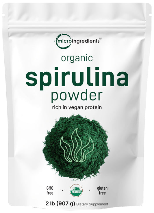 Micro Ingredients spirulina powder bulk pack for easy daily greens.