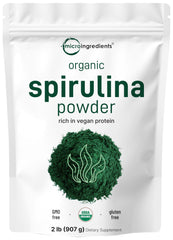 Micro Ingredients spirulina powder bulk pack for easy daily greens.