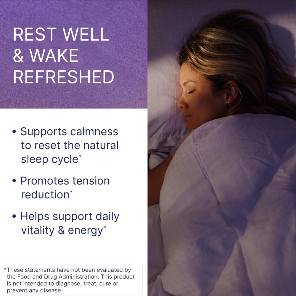 Capsules in hand suggesting easy nightly ritual with Zenbiome Sleep.