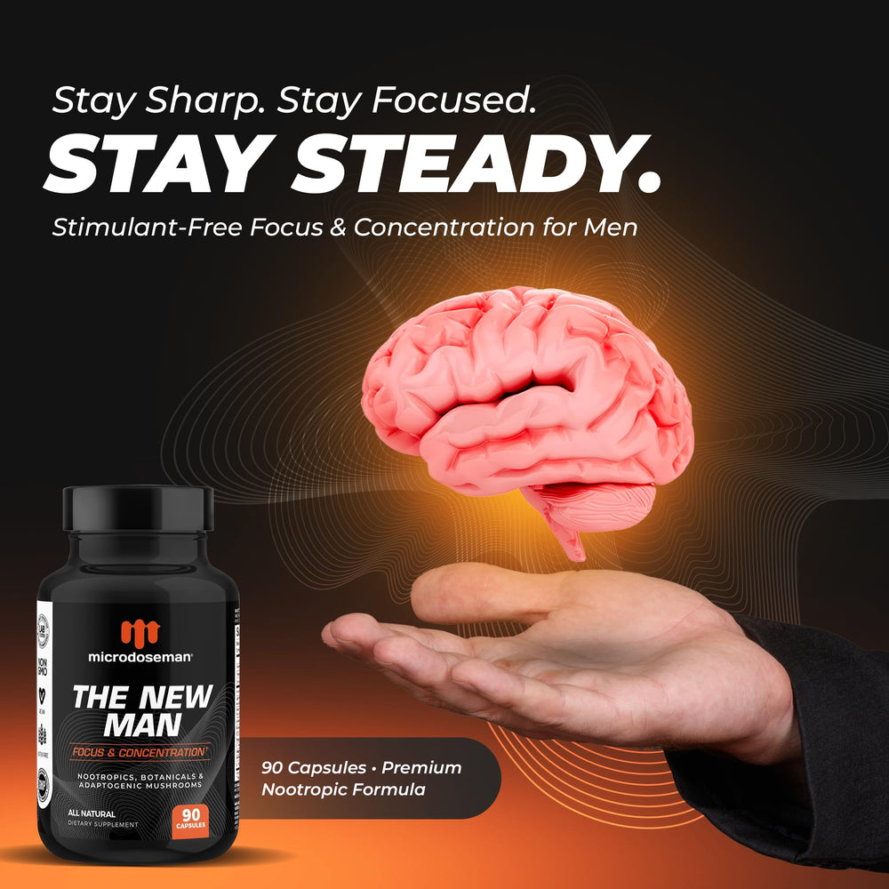 microdoseman memory-focus capsules highlighting potent brain support
