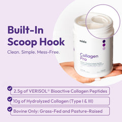 Mida Health VERISOL unflavored powder ready to mix for daily skin support.