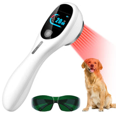 MIESTONE cold laser device front view with LED display enables easy session control.