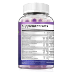 Migcopat gummies bottle with tamper-evident foil top.