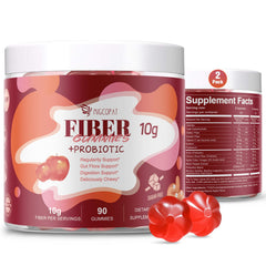 Migcopat sugar-free fiber gummies in apple flavor for easy daily fiber intake.