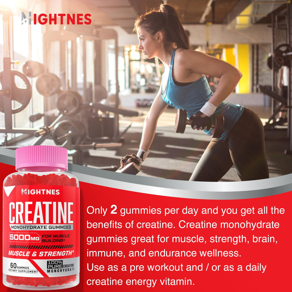 Gummies on a gym bag ready for workouts