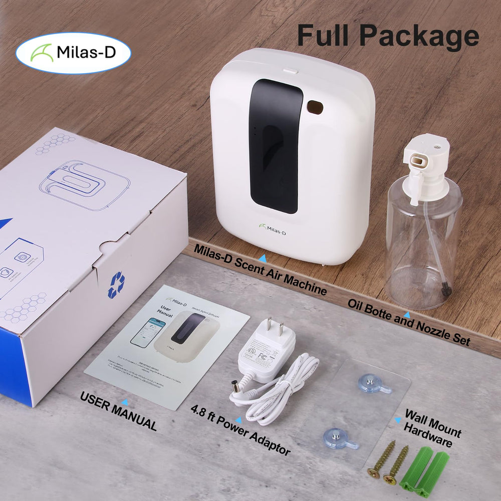 Milas-D Waterless Diffuser luxury hotel scent for large areas like lobbies