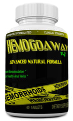 MINANATURALS HEMOGOAWAY bottle in a retail packaging display