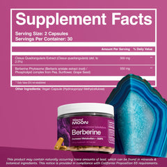 Mineral Moon berberine phytosome formula highlights premium blend.