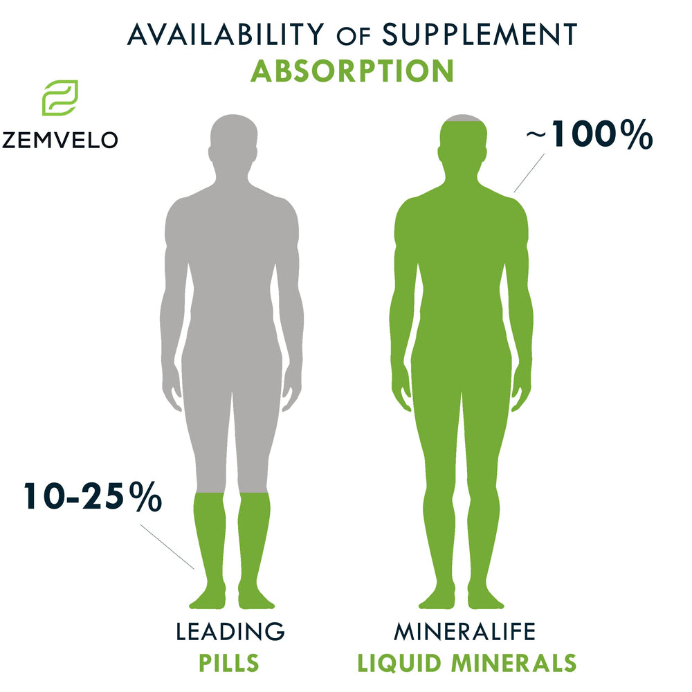 Aloe vera and seaweed components highlighted in Mineralife Liquid Daily Multiple.