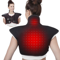 Mingraro red light therapy pad for shoulder and neck with 660nm and 850nm LEDs for targeted relief