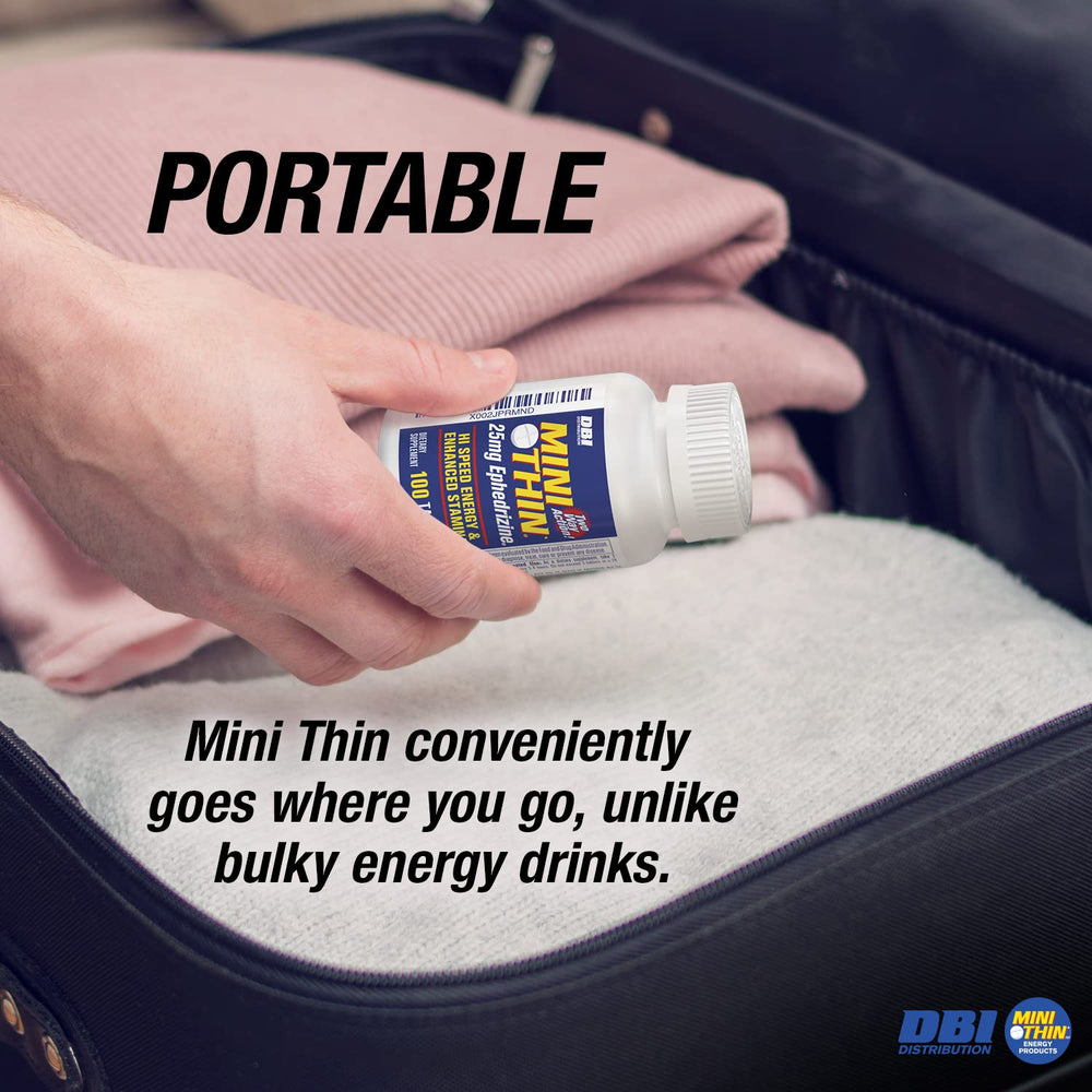 Mini Thin supports active routines with discreet, lightweight energy tablets.