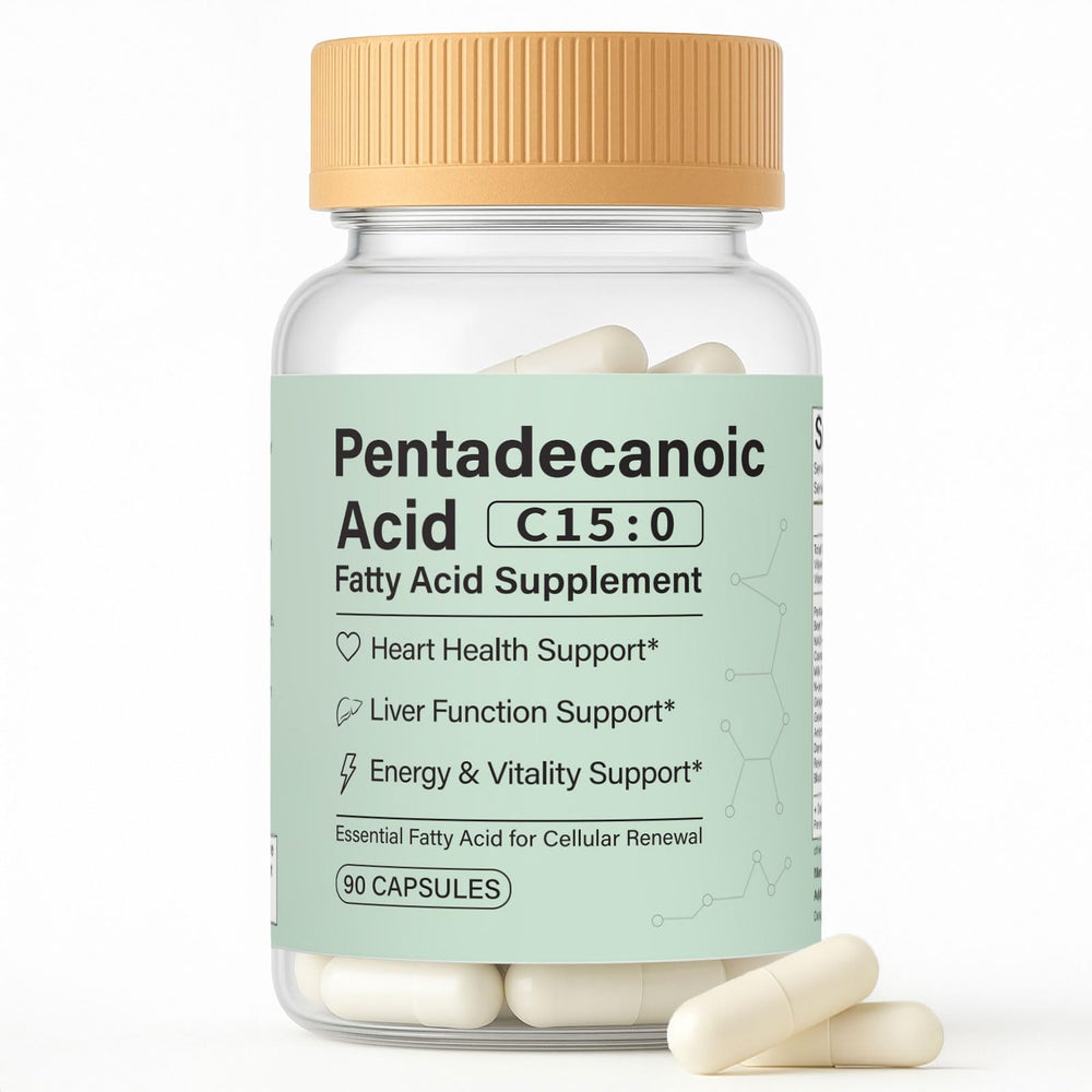 Minyang Pentadecanoic Acid Capsules bottle front for easy daily plant-based support.