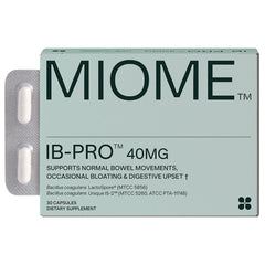 MIOME IB-PRO bottle front view for bloating support.