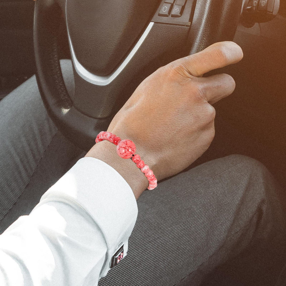 Mipcase unisex travel wristbands for nausea relief with adjustable fit and beaded design.