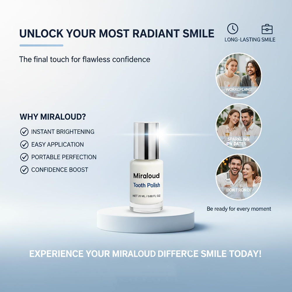 Miraloud Tooth Polish drying step before application supports even coverage.