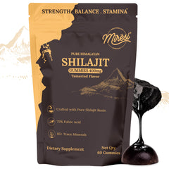 Miresi Shilajit Gummies tamarind bottle ready for daily energy.