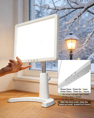 MirthSip 45-degree stand directs light precisely without glare at your desk