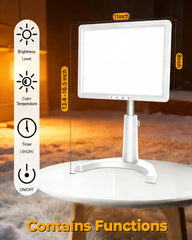 MirthSip full-spectrum lamp simulates natural sunlight for consistent brightness at home or office