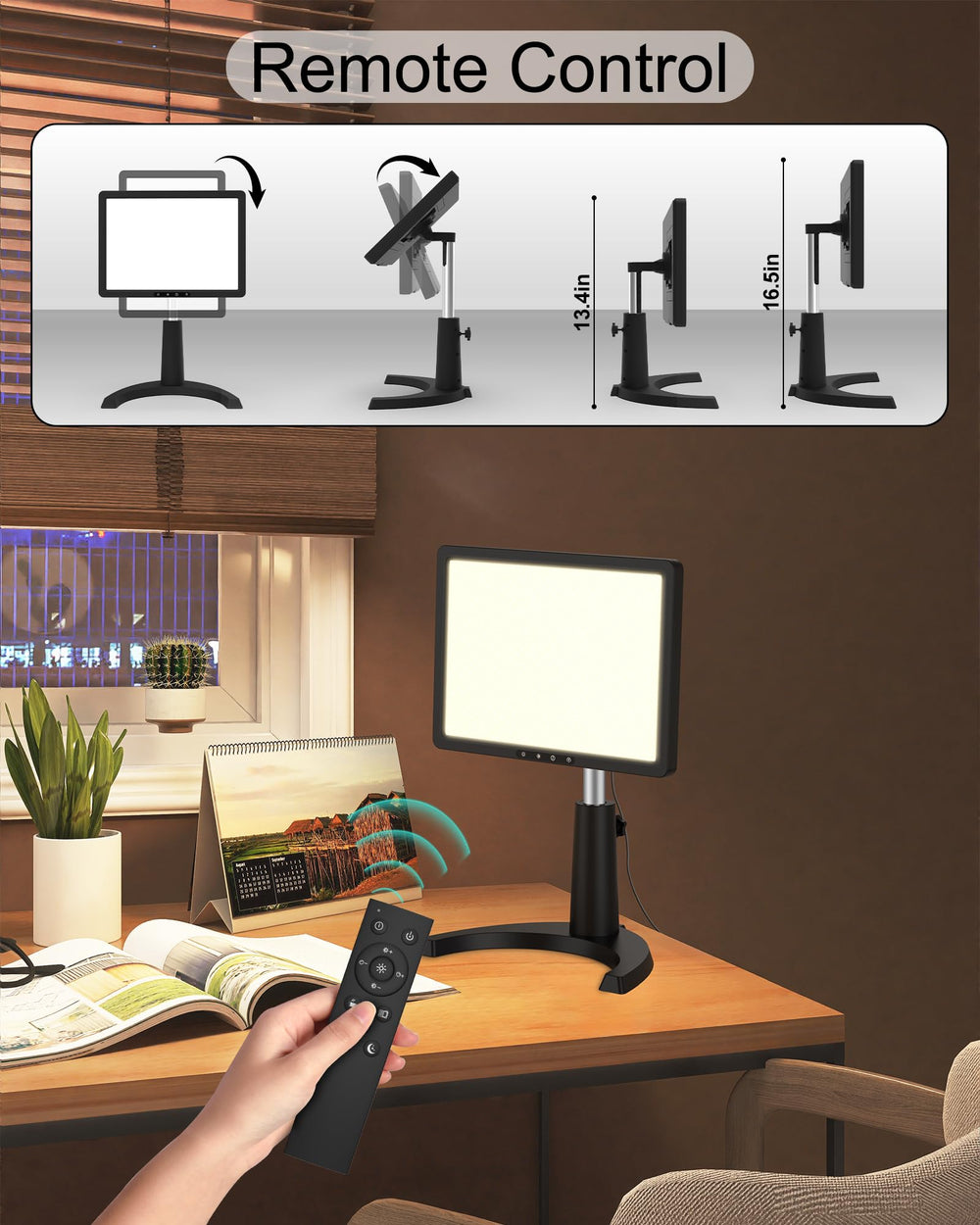 MirthSip Sunlight Lamp in 3-in-1 mount configuration for versatile setup