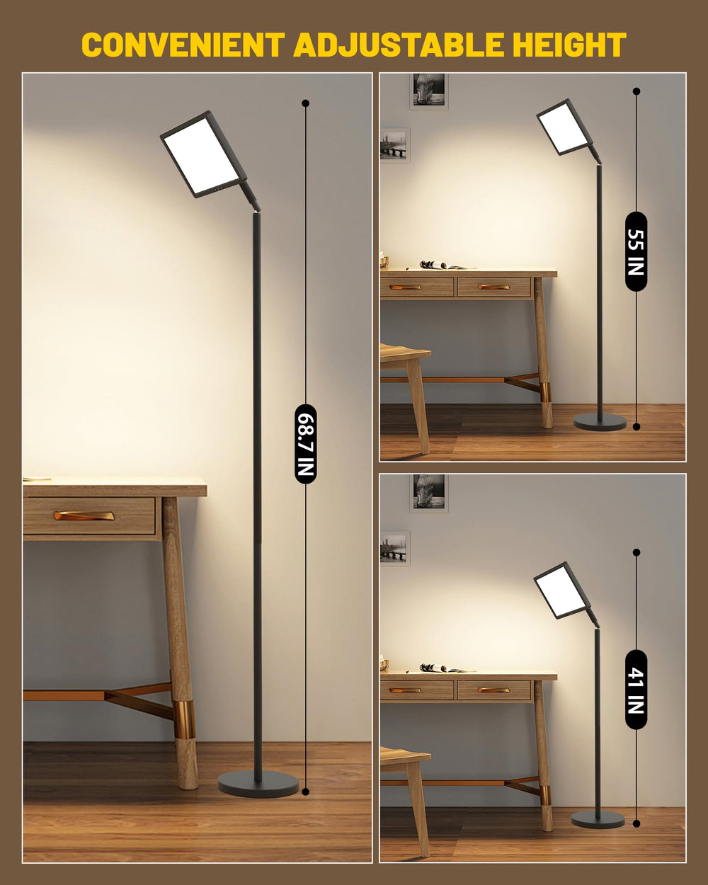 MirthSip Sunlight Lamp 360-degree rotation for flexible room lighting.