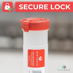 MirTouch 12-pack travel sharps containers help organized disposal.