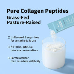 MISS PEP Collagen Peptides ingredients label emphasizes pure, filler-free formula.