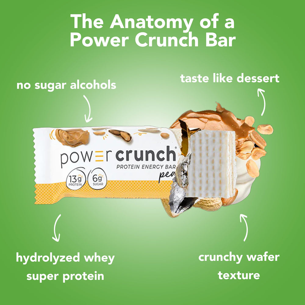 Assorted Power Crunch bars in the 16-pack gift box.