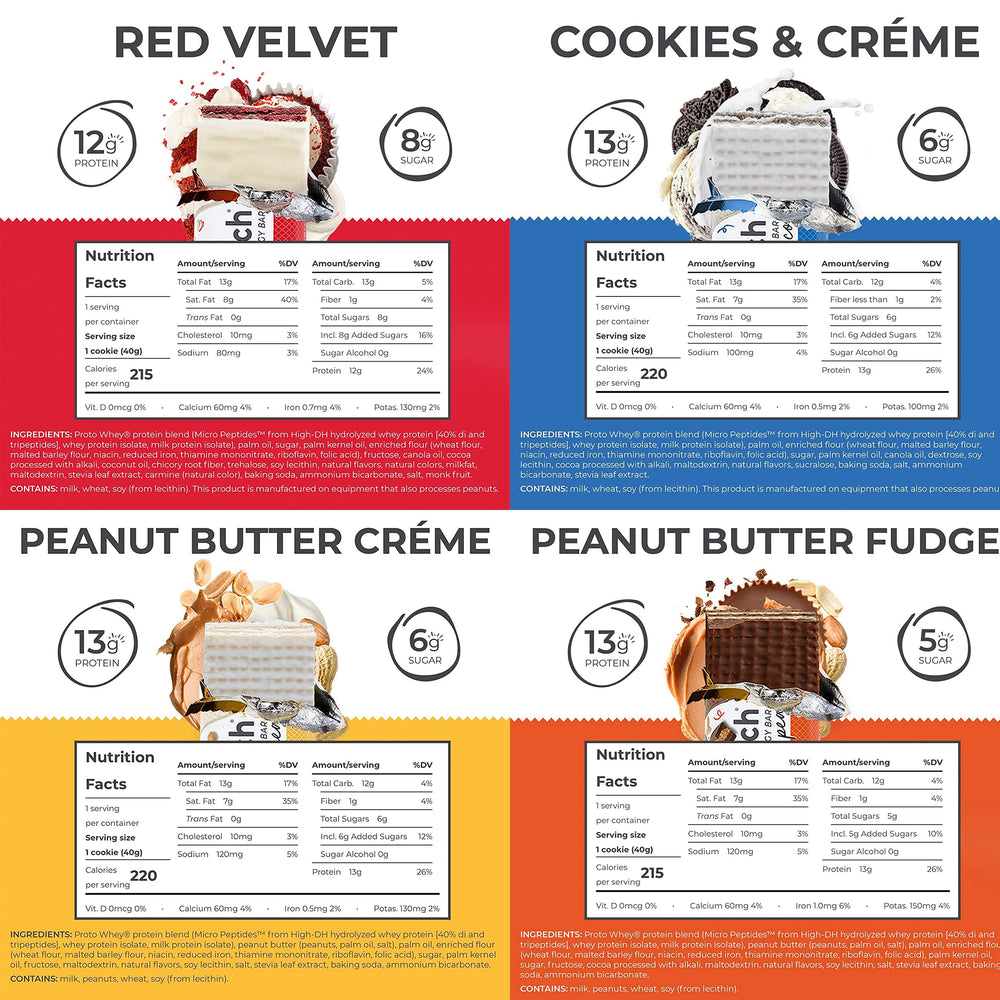 Peanut Butter Fudge Power Crunch bar with creamy filling detail.