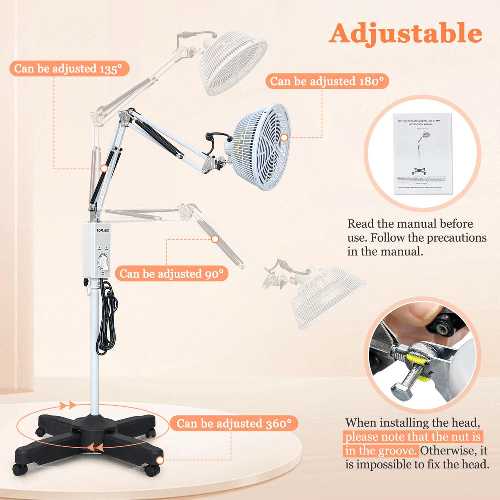 Mistuki infrared lamp timer helps schedule sessions for consistent use.