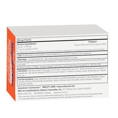 Mite-B-Gone Relief Soap lavender detail suggests calming aroma during cleanse.