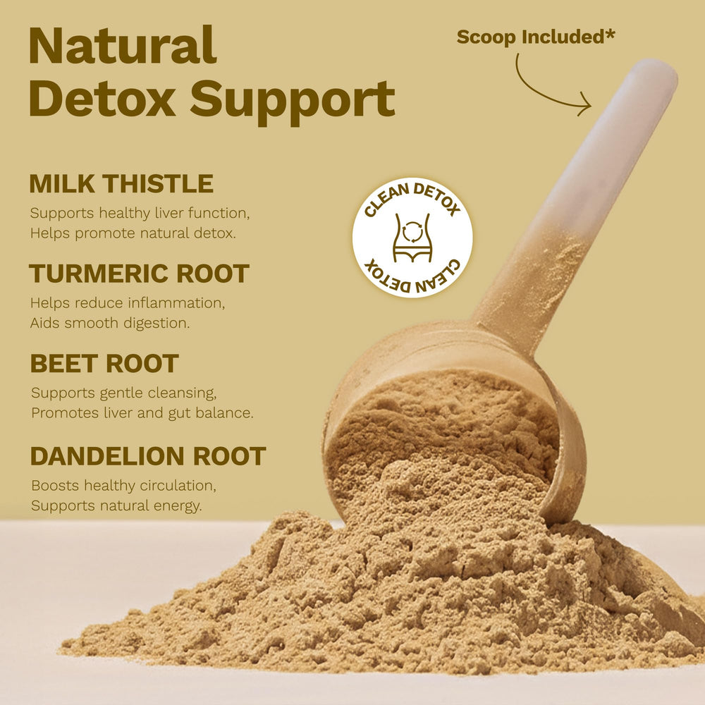 Mix-Fix detox scoop measuring for precise daily serving.