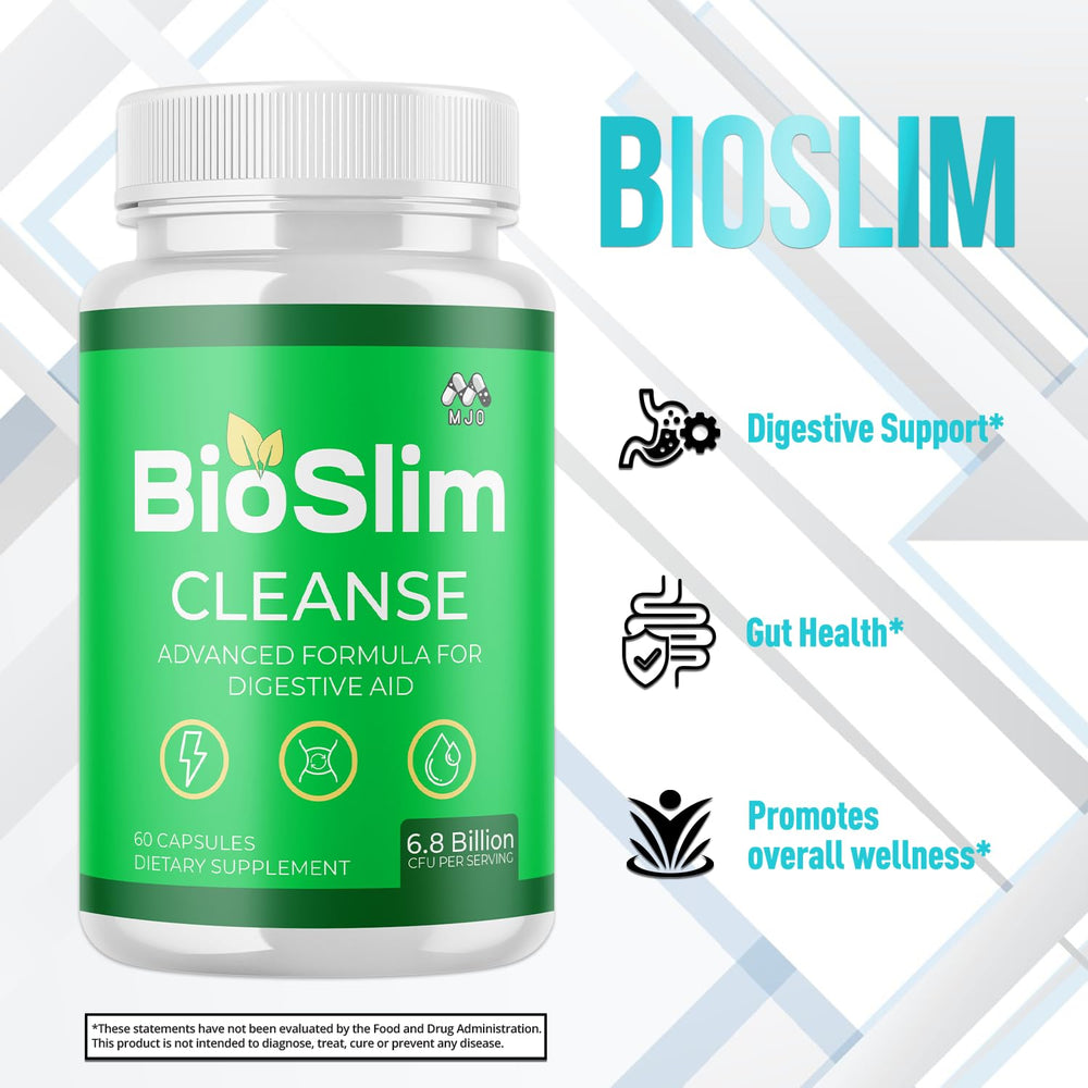 MJO Bioslim Cleanse capsules closeup reveals capsule texture and formulation