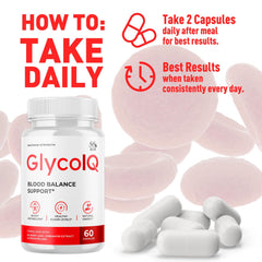 MJO Glyco IQ capsules close-up showing natural constituents