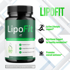 MJO Lipo Fit Capsules bottle close-up showing capsules