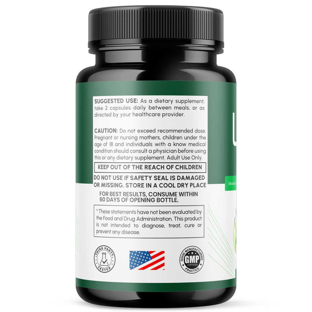 MJO Lipo Fit Capsules bottle with water glass setup for daily intake
