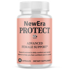 MJO New Era Protect bottle front highlighting daily wellness for active living.