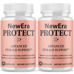 MJO New Era Protect bottle front showing all-natural wellness support