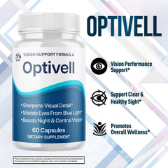 MJO Optivell Eye Capsules 30-serving bottle emphasizes month-long supply.
