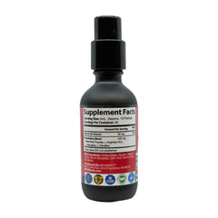 MOJObody Nano Nitric Oxide glass setup with packaging emphasizes USA manufacturing.