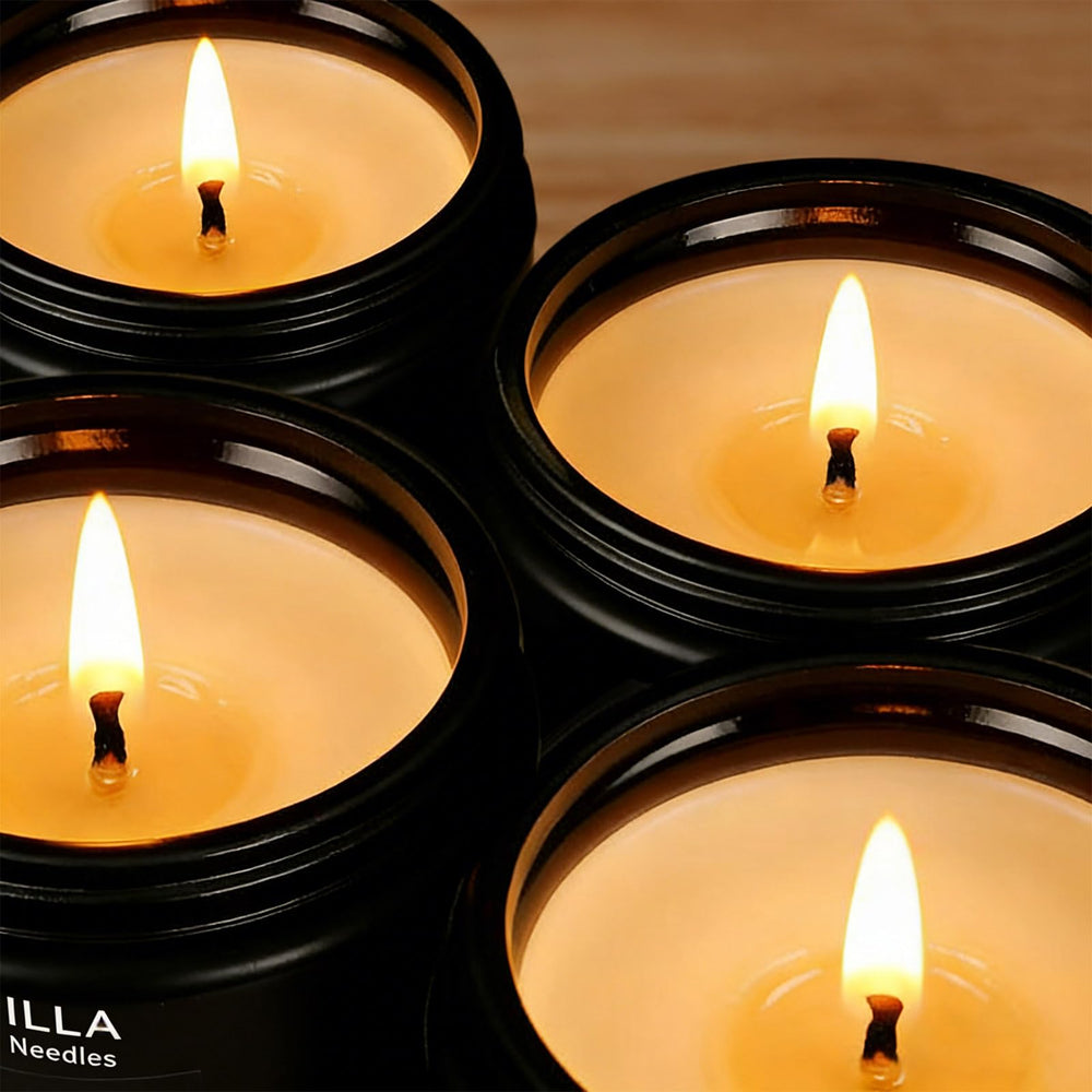 MKCLDE natural soy wax candle with clean burn and minimal smoke