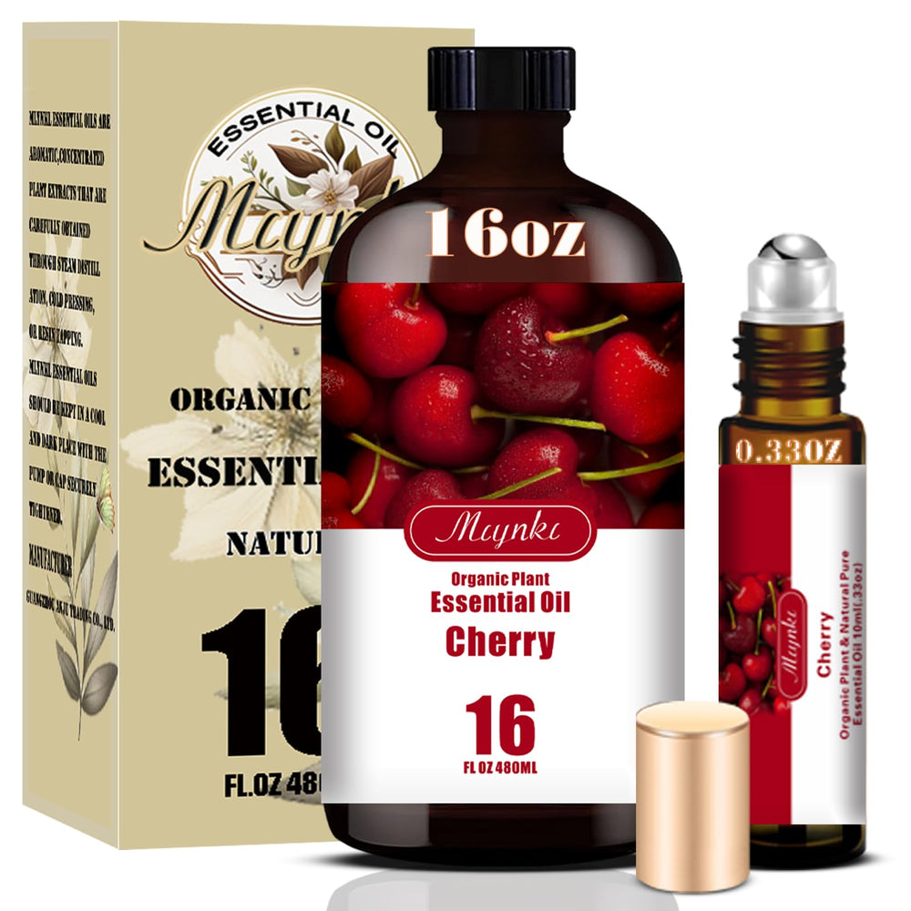 MLYNKL Cherry Essential Oil bottle for diffusers delivering a warm, inviting aroma.