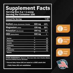 HRDWRK electrolytes powder in a gym bag for workouts
