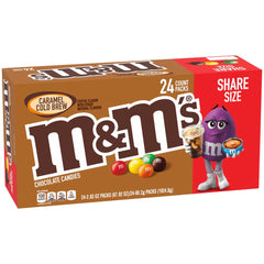 M&M'S Caramel Chocolate bulk box viewed for sharing at parties