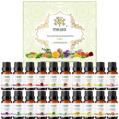 MO'JIZA gift set with 20 essential oils in a premium package for gifting.