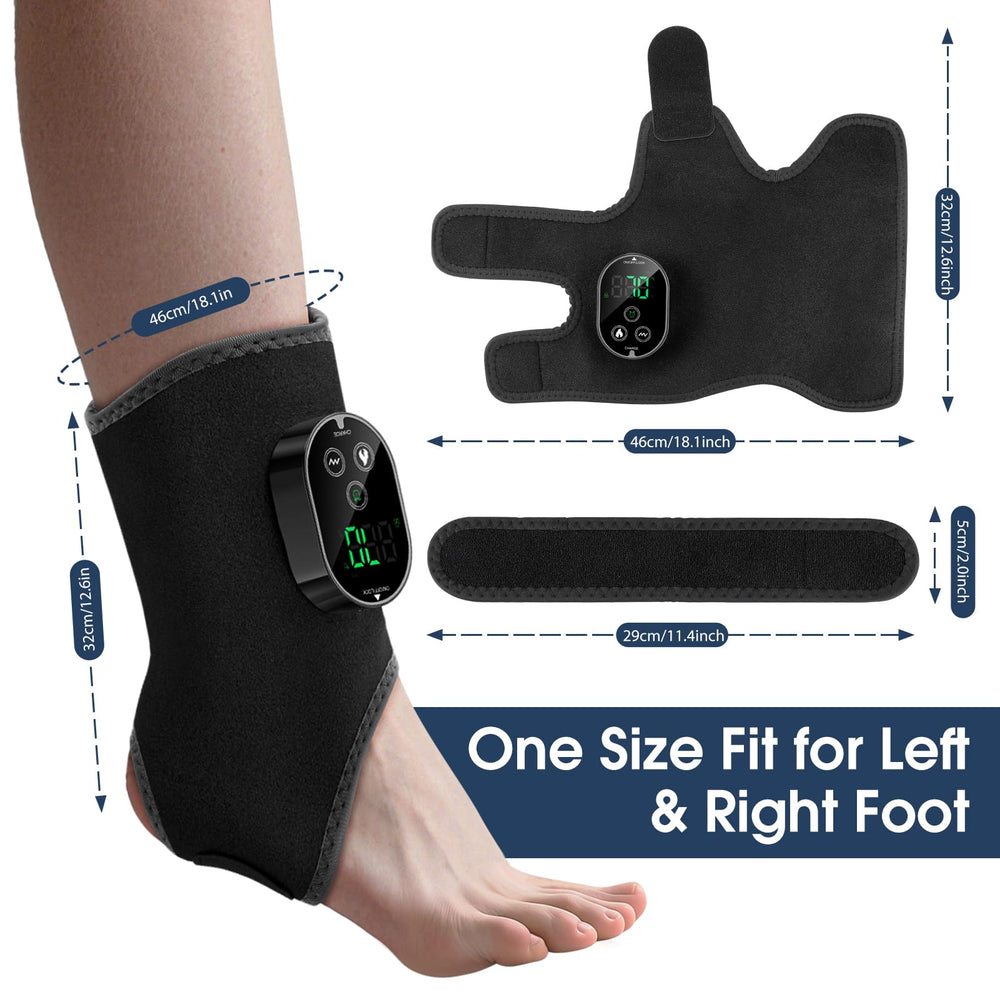 MOAJAZA Heated Ankle Wrap keeps feet warm during use.