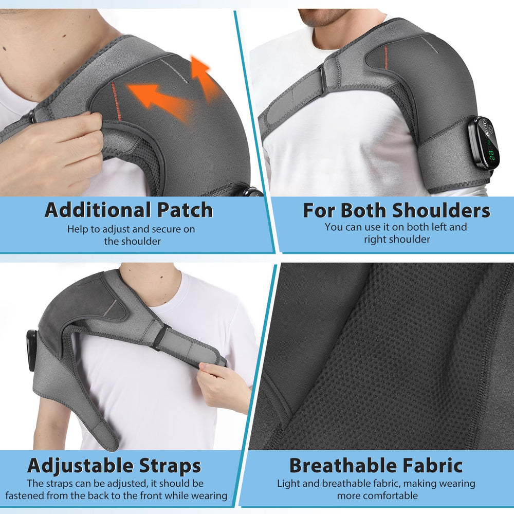 MOAJAZA pad fits left or right shoulder for versatile use