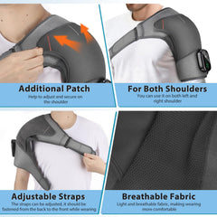 MOAJAZA pad fits left or right shoulder for versatile use
